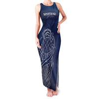 Scotland Rugby Personalized Family Matching Tank Maxi Dress and Hawaiian Shirt Thistle Royal Style