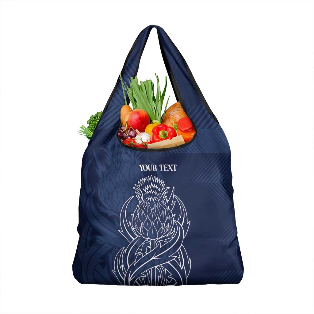 Scotland Rugby Personalized Grocery Bag Thistle Royal Style