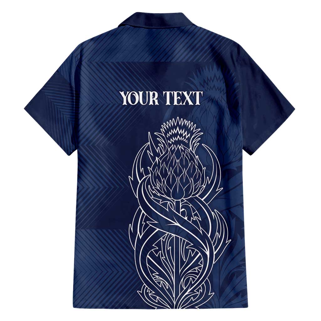 Scotland Rugby Personalized Hawaiian Shirt Thistle Royal Style