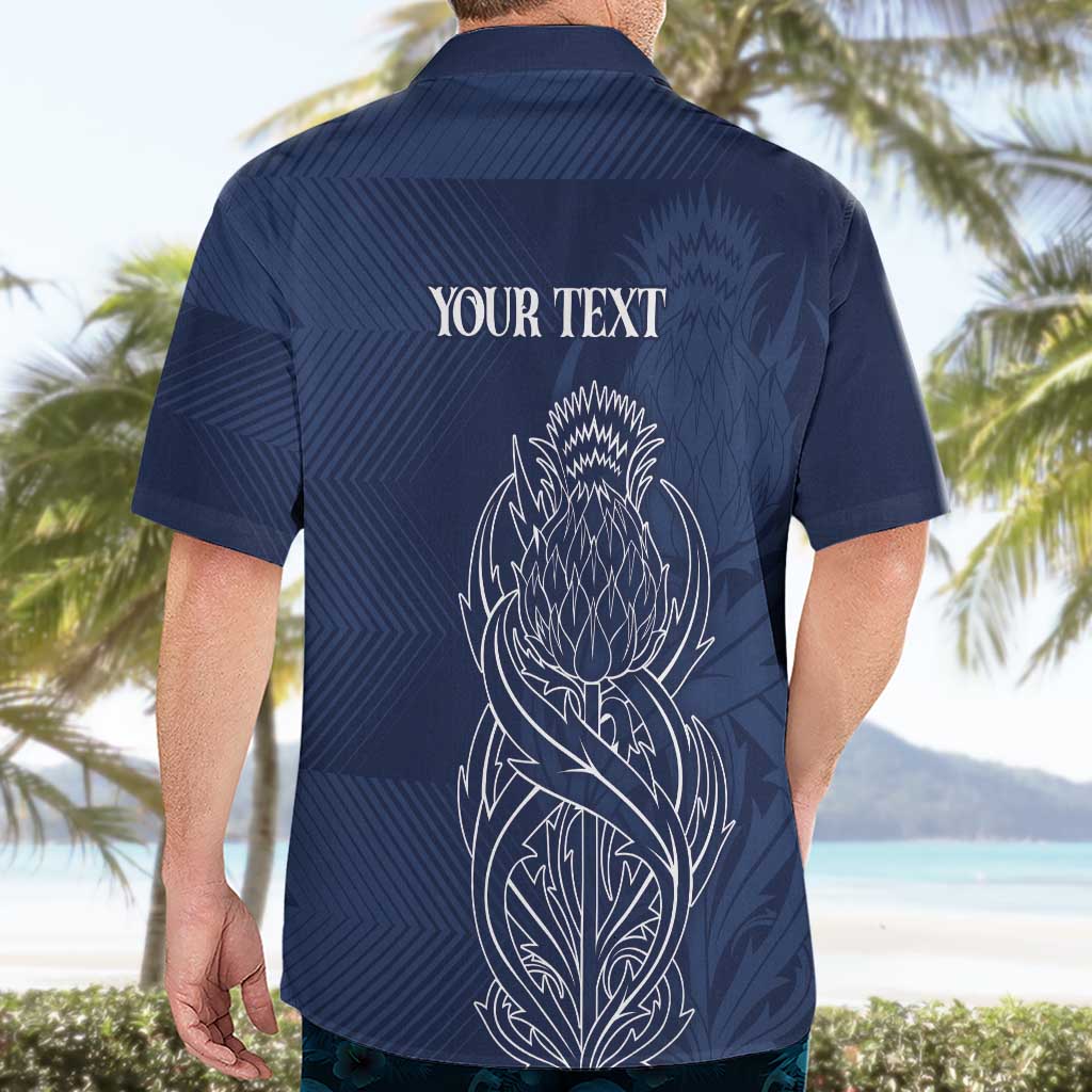 Scotland Rugby Personalized Hawaiian Shirt Thistle Royal Style