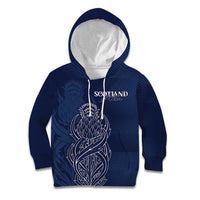 Scotland Rugby Personalized Kid Hoodie Thistle Royal Style