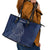 Scotland Rugby Personalized Leather Tote Bag Thistle Royal Style