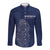 Scotland Rugby Personalized Long Sleeve Button Shirt Thistle Royal Style