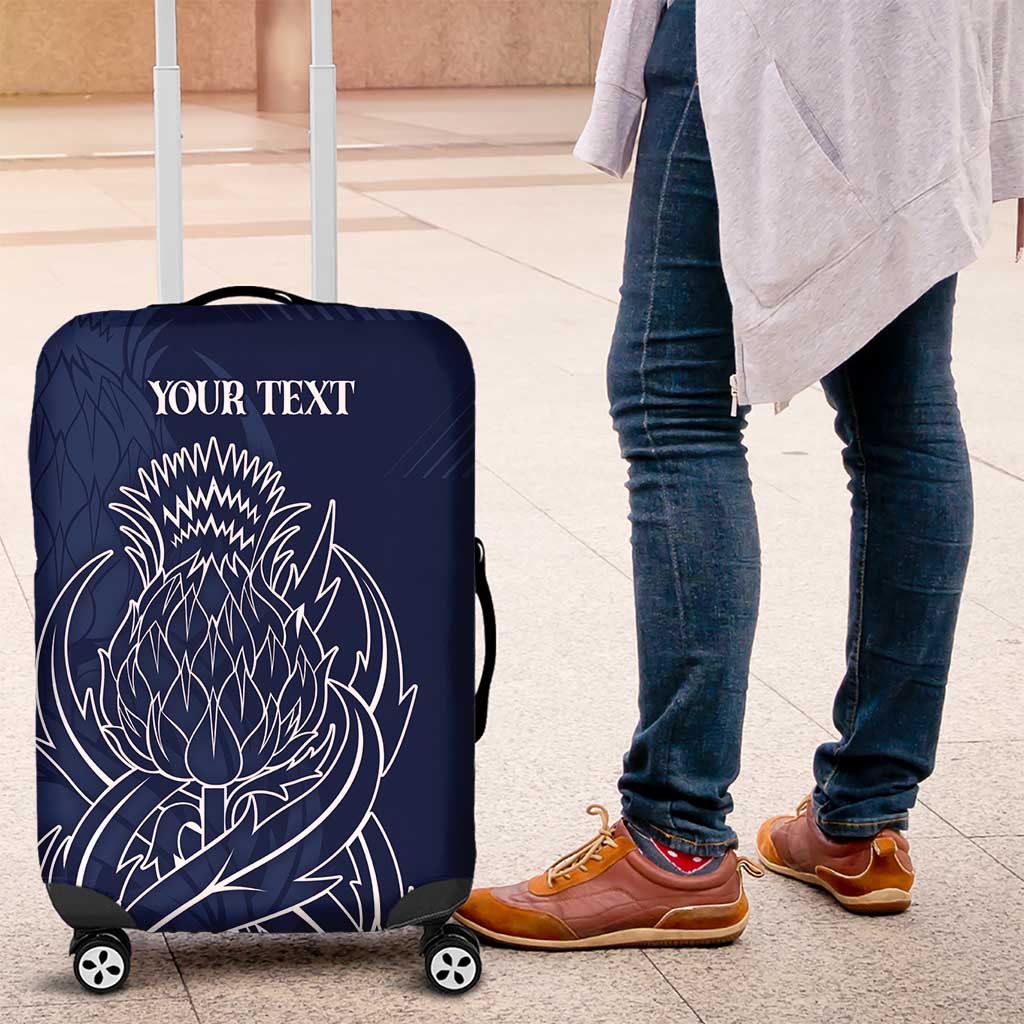 Scotland Rugby Personalized Luggage Cover Thistle Royal Style