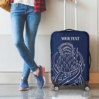 Scotland Rugby Personalized Luggage Cover Thistle Royal Style