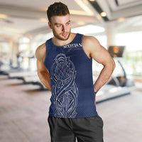 Scotland Rugby Personalized Men Tank Top Thistle Royal Style