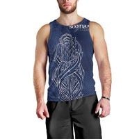 Scotland Rugby Personalized Men Tank Top Thistle Royal Style