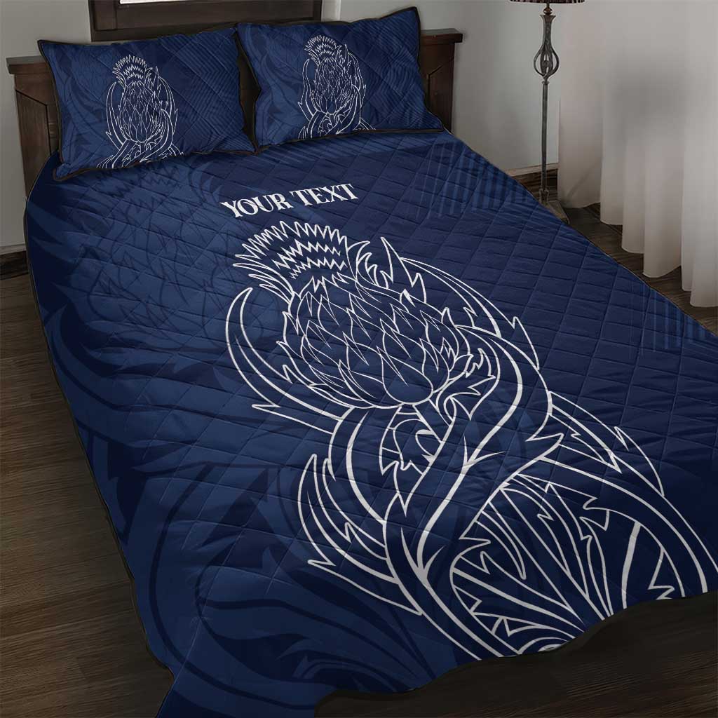 Scotland Rugby Personalized Quilt Bed Set Thistle Royal Style