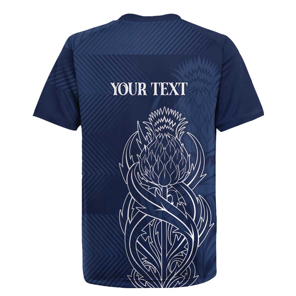 Scotland Rugby Personalized Rugby Jersey Thistle Royal Style