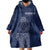 Scotland Rugby Personalized Wearable Blanket Hoodie Thistle Royal Style