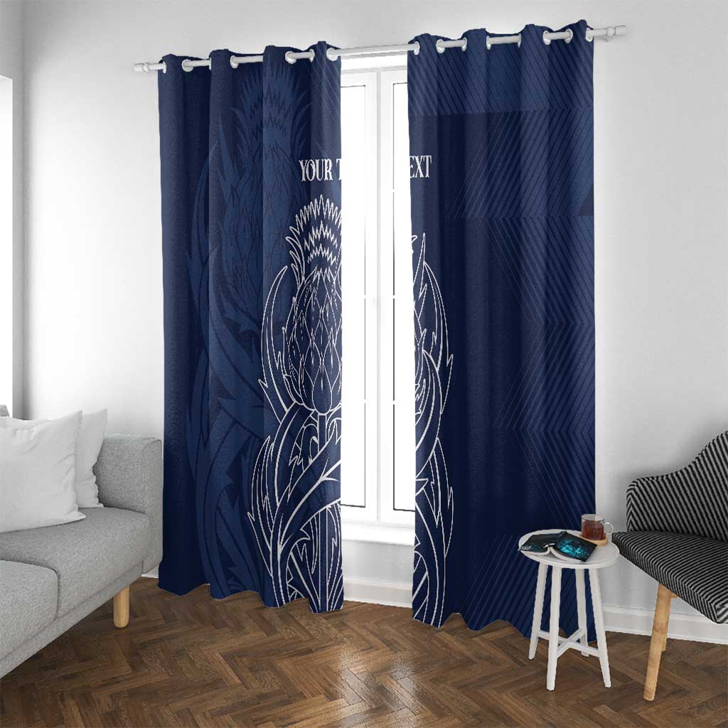 Scotland Rugby Personalized Window Curtain Thistle Royal Style