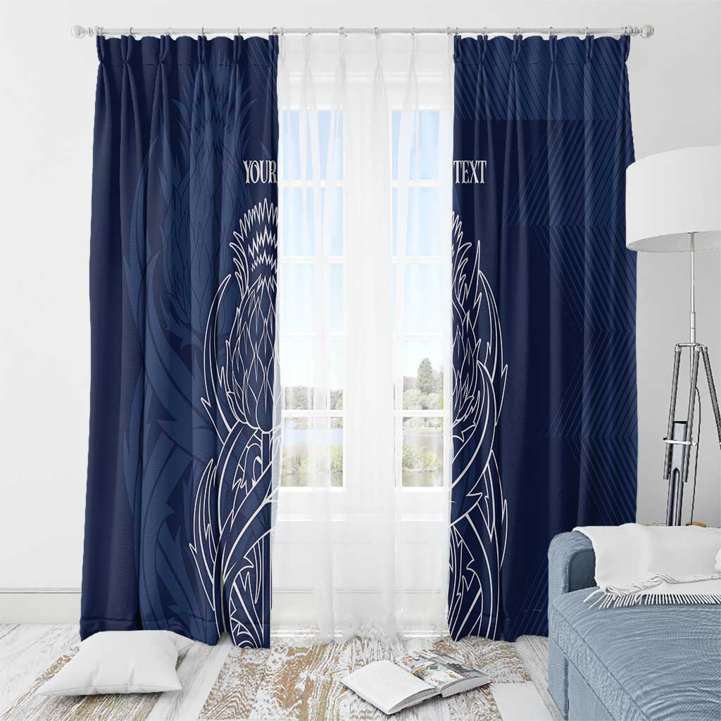 Scotland Rugby Personalized Window Curtain Thistle Royal Style
