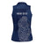 Scotland Rugby Personalized Women Sleeveless Polo Shirt Thistle Royal Style