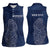 Scotland Rugby Personalized Women Sleeveless Polo Shirt Thistle Royal Style