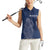Scotland Rugby Personalized Women Sleeveless Polo Shirt Thistle Royal Style