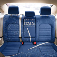 Italy Rugby Personalized Back Car Seat Cover Azzurro Savoia - Renaissance Inspired