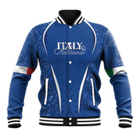 Italy Rugby Personalized Baseball Jacket Azzurro Savoia - Renaissance Inspired