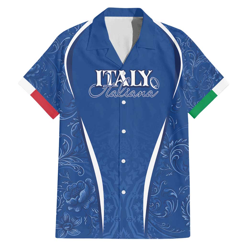 Italy Rugby Personalized Family Matching Mermaid Dress and Hawaiian Shirt Azzurro Savoia - Renaissance Inspired