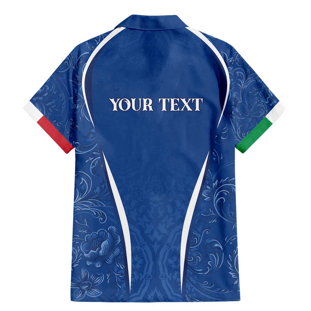 Italy Rugby Personalized Family Matching Mermaid Dress and Hawaiian Shirt Azzurro Savoia - Renaissance Inspired