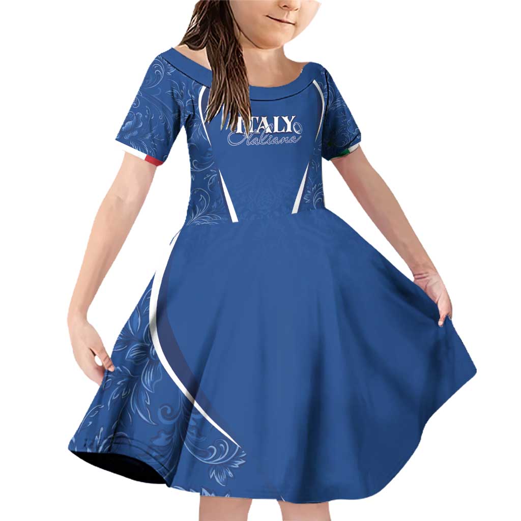 Italy Rugby Personalized Family Matching Off Shoulder Short Dress and Hawaiian Shirt Azzurro Savoia - Renaissance Inspired