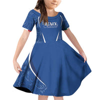 Italy Rugby Personalized Family Matching Off Shoulder Short Dress and Hawaiian Shirt Azzurro Savoia - Renaissance Inspired
