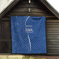 Italy Rugby Personalized Quilt Azzurro Savoia - Renaissance Inspired