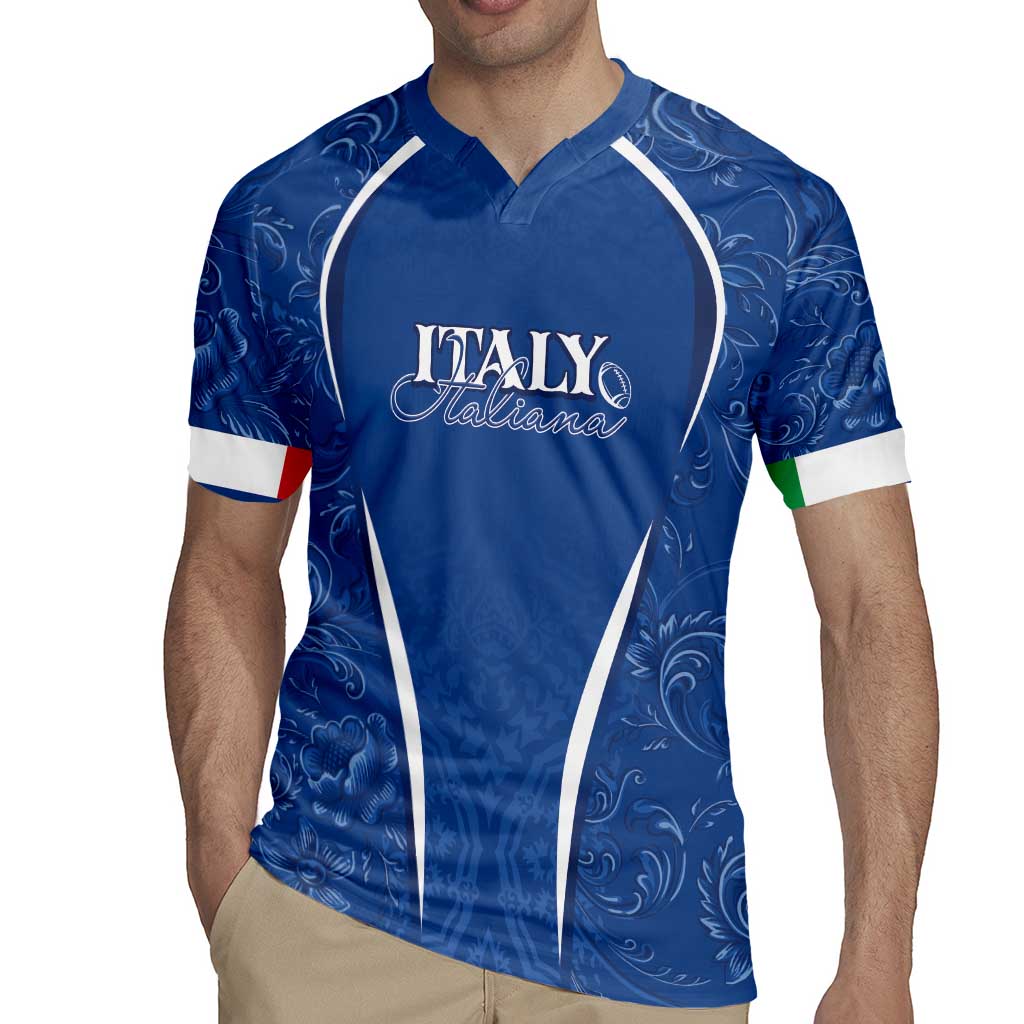 Italy Rugby Personalized Rugby Jersey Azzurro Savoia - Renaissance Inspired