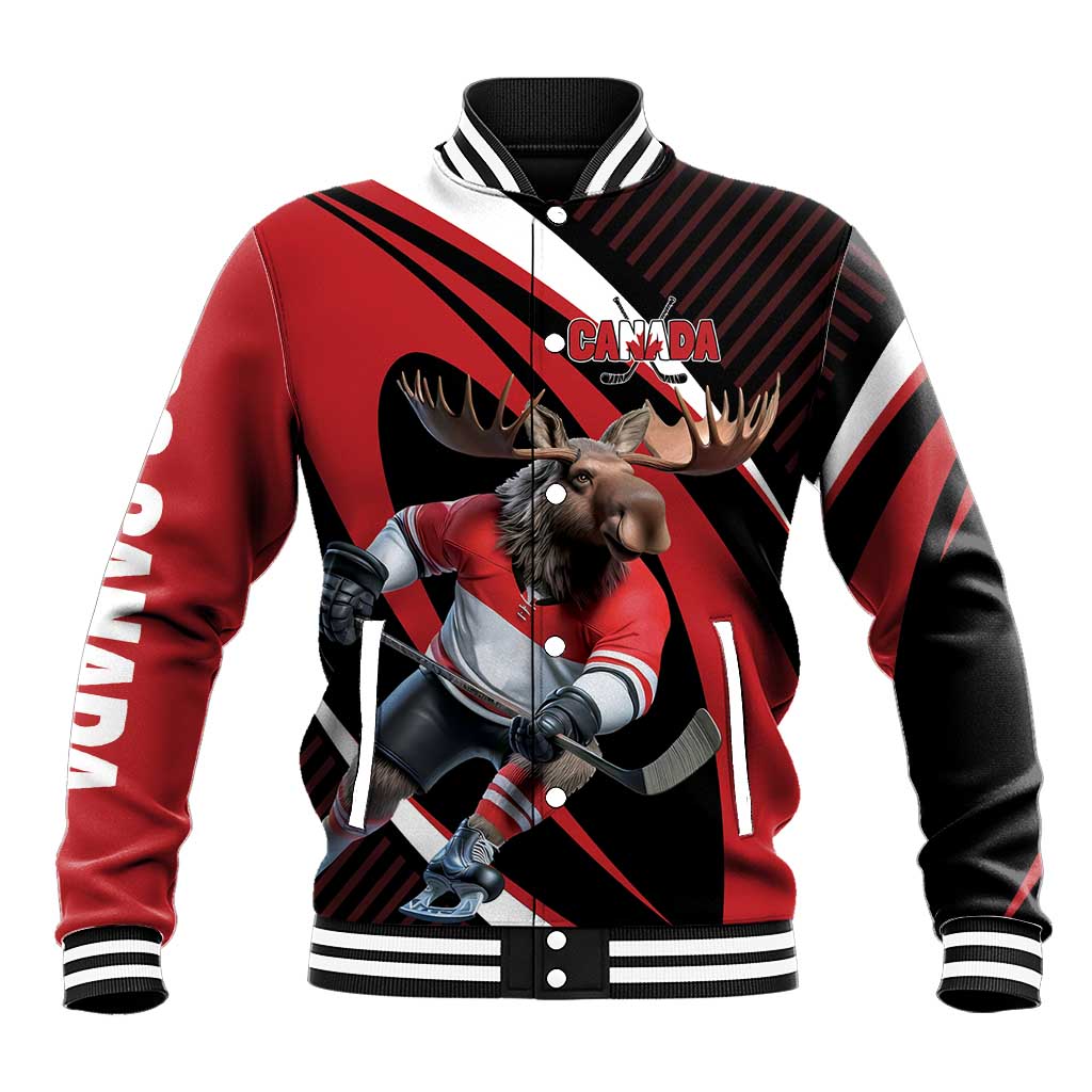 Canada Hockey Personalized Baseball Jacket Go Canada Go