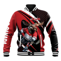 Canada Hockey Personalized Baseball Jacket Go Canada Go