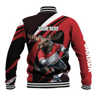 Canada Hockey Personalized Baseball Jacket Go Canada Go