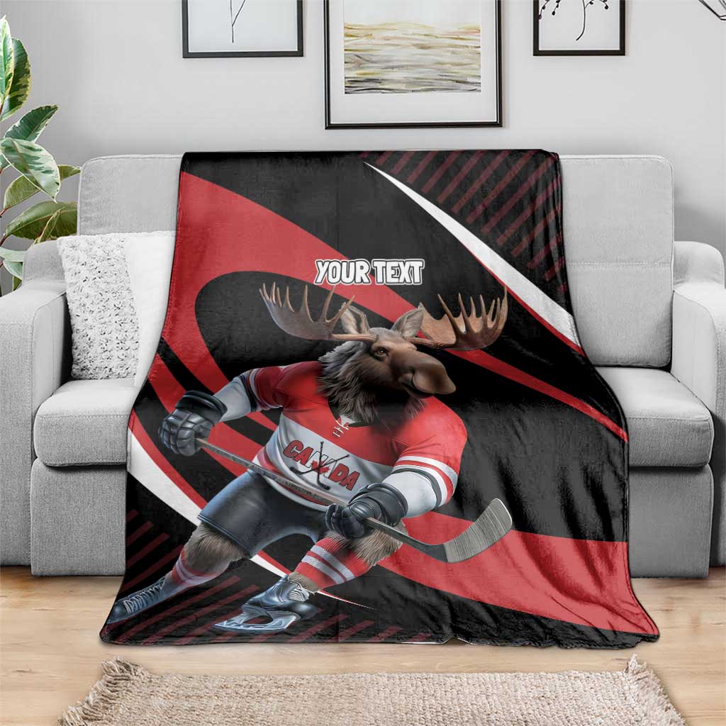 Canada Hockey Personalized Blanket Go Canada Go