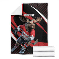 Canada Hockey Personalized Blanket Go Canada Go