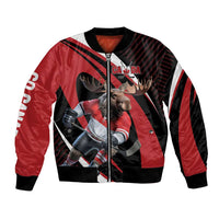 Canada Hockey Personalized Bomber Jacket Go Canada Go