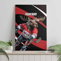 Canada Hockey Personalized Canvas Wall Art Go Canada Go