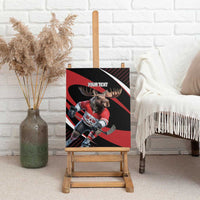 Canada Hockey Personalized Canvas Wall Art Go Canada Go