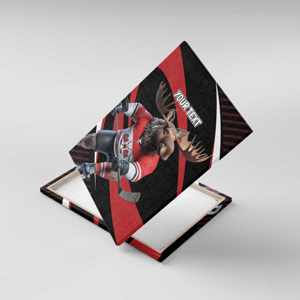 Canada Hockey Personalized Canvas Wall Art Go Canada Go