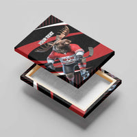 Canada Hockey Personalized Canvas Wall Art Go Canada Go