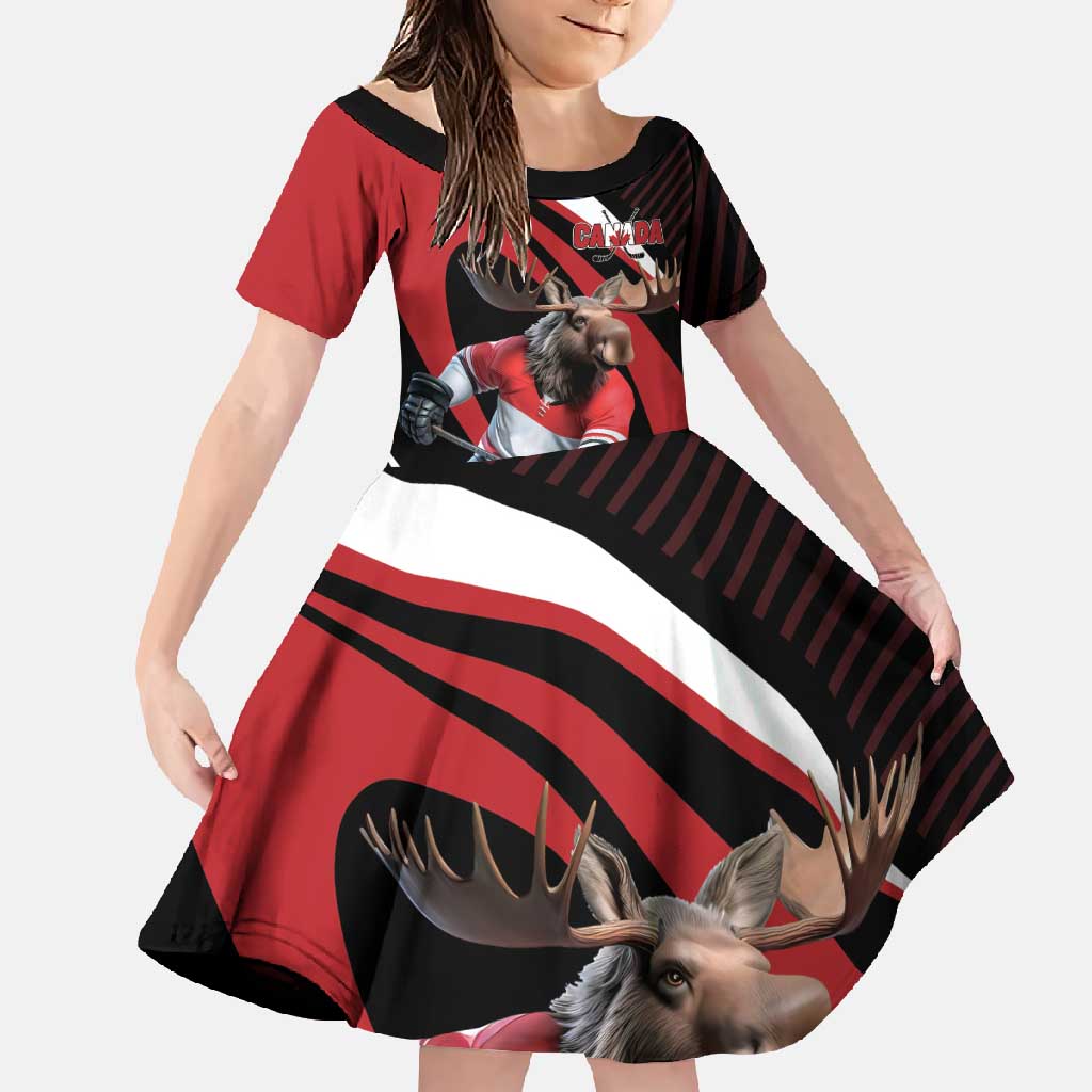 Canada Hockey Personalized Family Matching Mermaid Dress and Hawaiian Shirt Go Canada Go