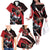 Canada Hockey Personalized Family Matching Off The Shoulder Long Sleeve Dress and Hawaiian Shirt Go Canada Go