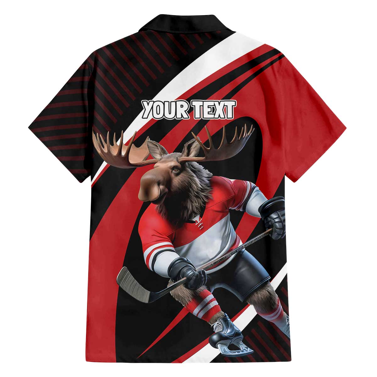 Canada Hockey Personalized Family Matching Off The Shoulder Long Sleeve Dress and Hawaiian Shirt Go Canada Go