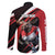 Canada Hockey Personalized Family Matching Off The Shoulder Long Sleeve Dress and Hawaiian Shirt Go Canada Go