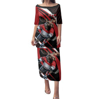 Canada Hockey Personalized Family Matching Puletasi and Hawaiian Shirt Go Canada Go