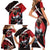 Canada Hockey Personalized Family Matching Short Sleeve Bodycon Dress and Hawaiian Shirt Go Canada Go