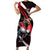 Canada Hockey Personalized Family Matching Short Sleeve Bodycon Dress and Hawaiian Shirt Go Canada Go