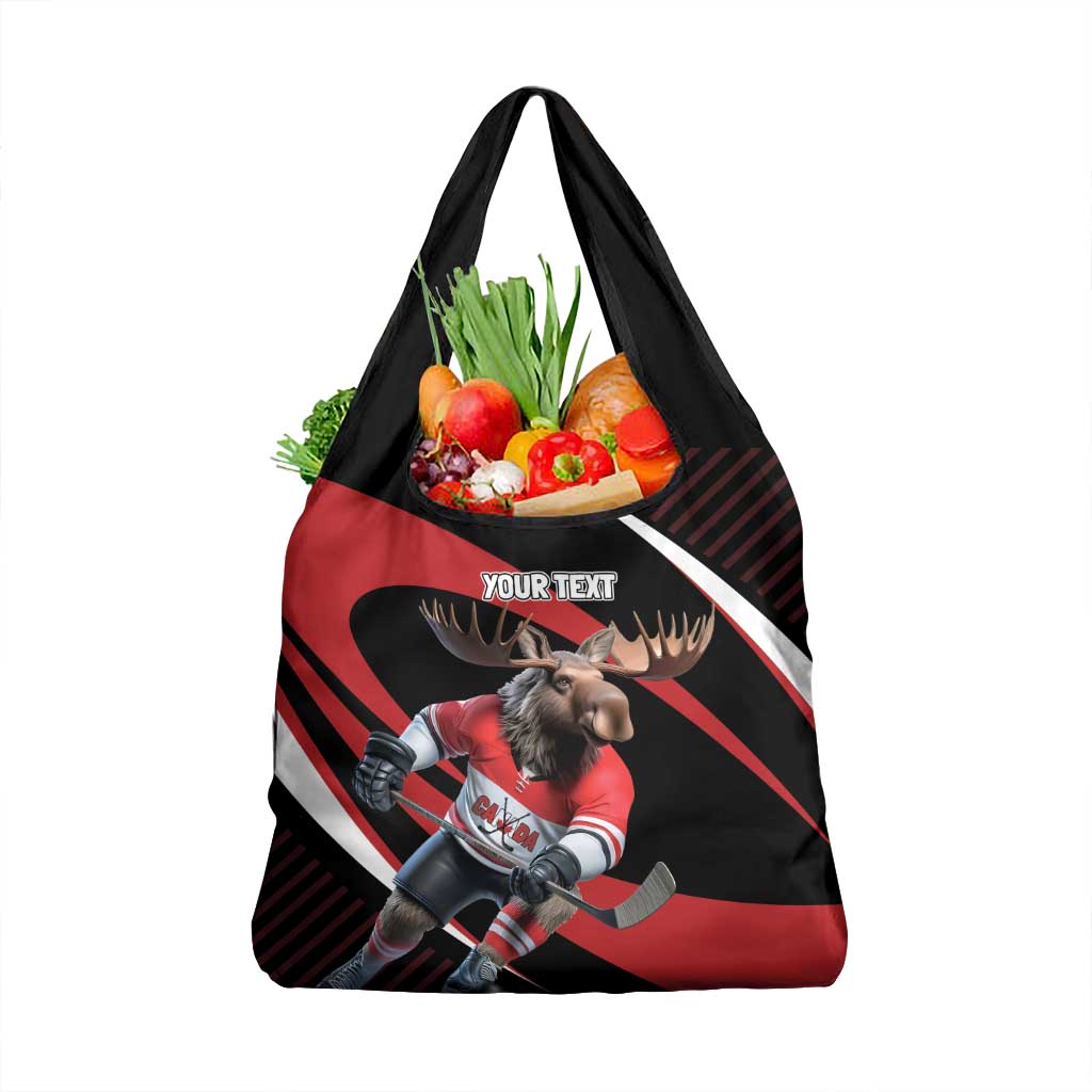 Canada Hockey Personalized Grocery Bag Go Canada Go