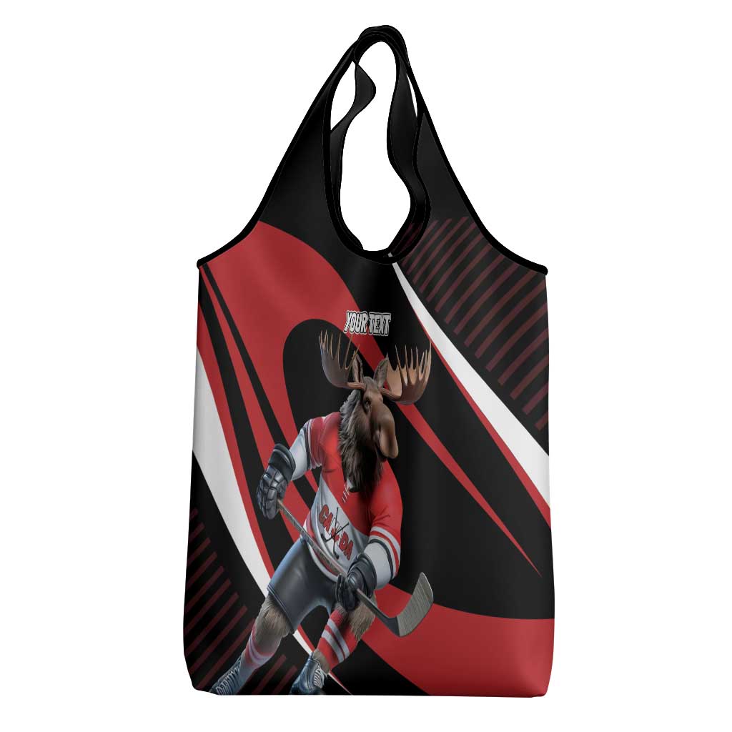 Canada Hockey Personalized Grocery Bag Go Canada Go