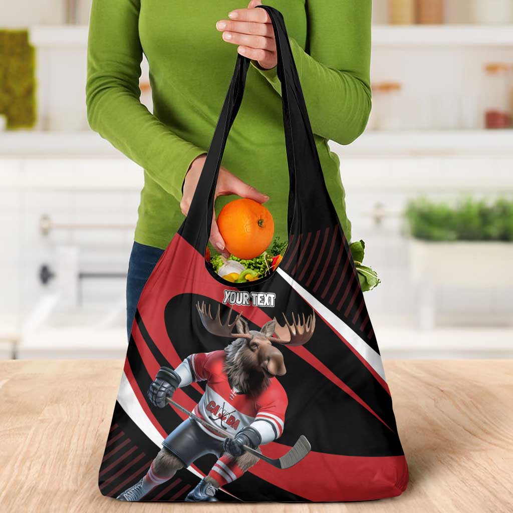 Canada Hockey Personalized Grocery Bag Go Canada Go