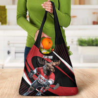 Canada Hockey Personalized Grocery Bag Go Canada Go