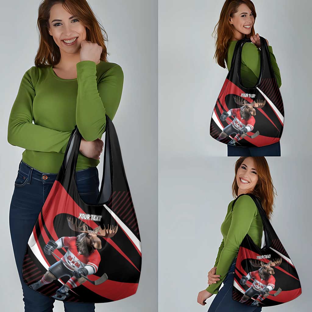 Canada Hockey Personalized Grocery Bag Go Canada Go