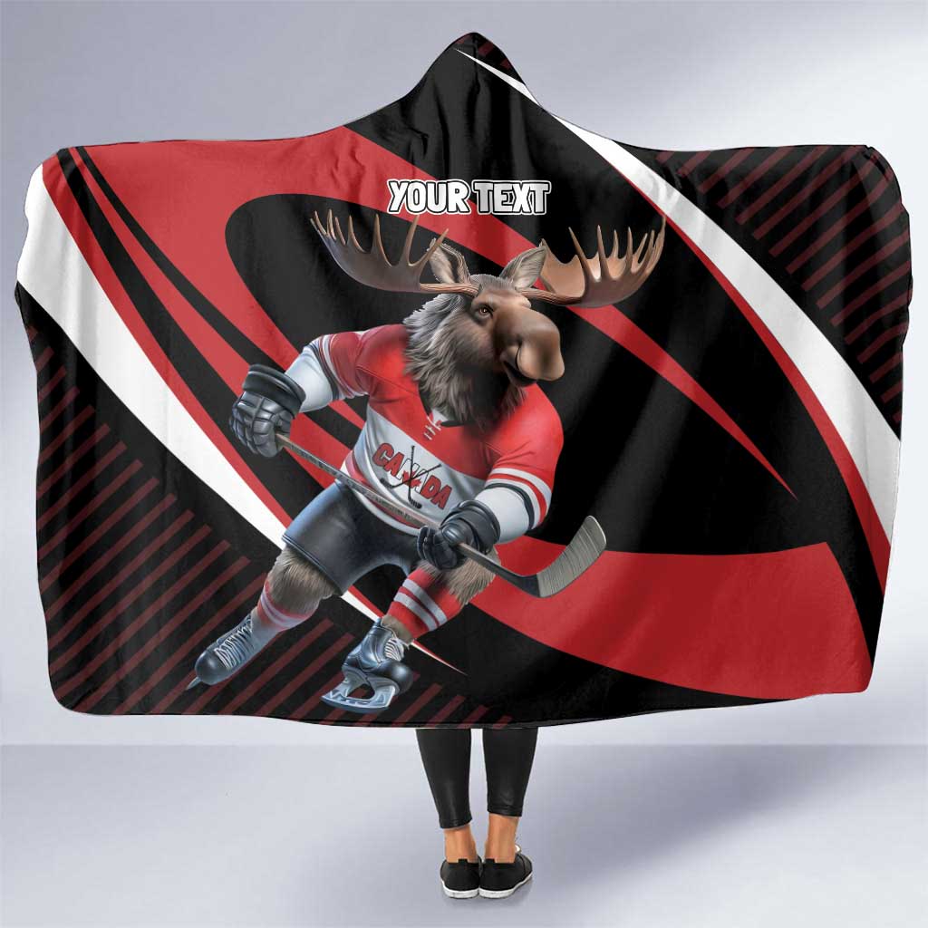 Canada Hockey Personalized Hooded Blanket Go Canada Go